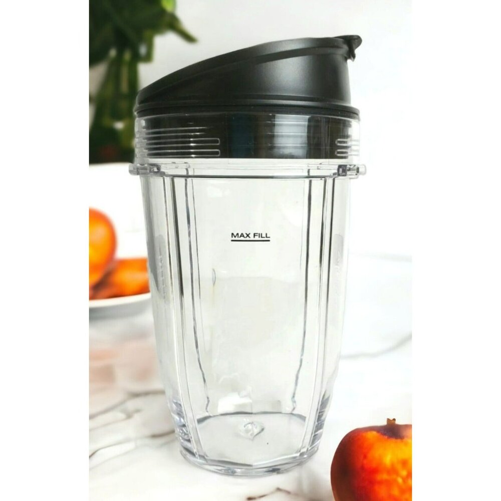 Nutri Ninja Mixing Cup Sip & Seal Lid 18oz Blender Container Replacement Cover